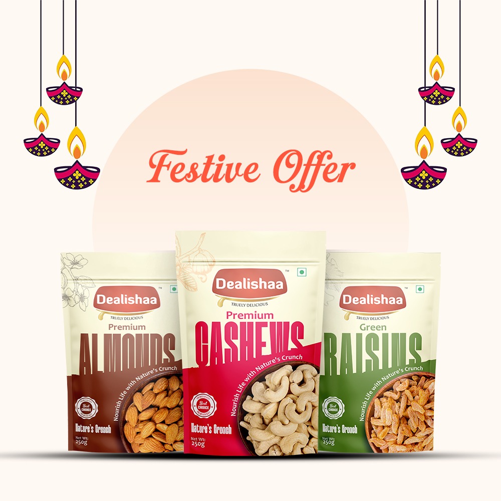 Festive Almonds, Cashews & Raisins Combo