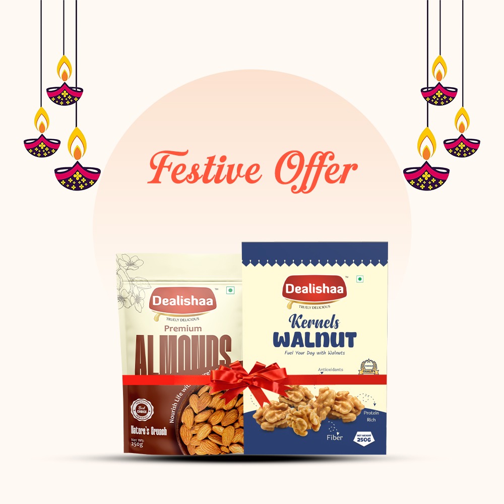 Walnut & Almond Premium Pack – Free Yellow Dry Dates