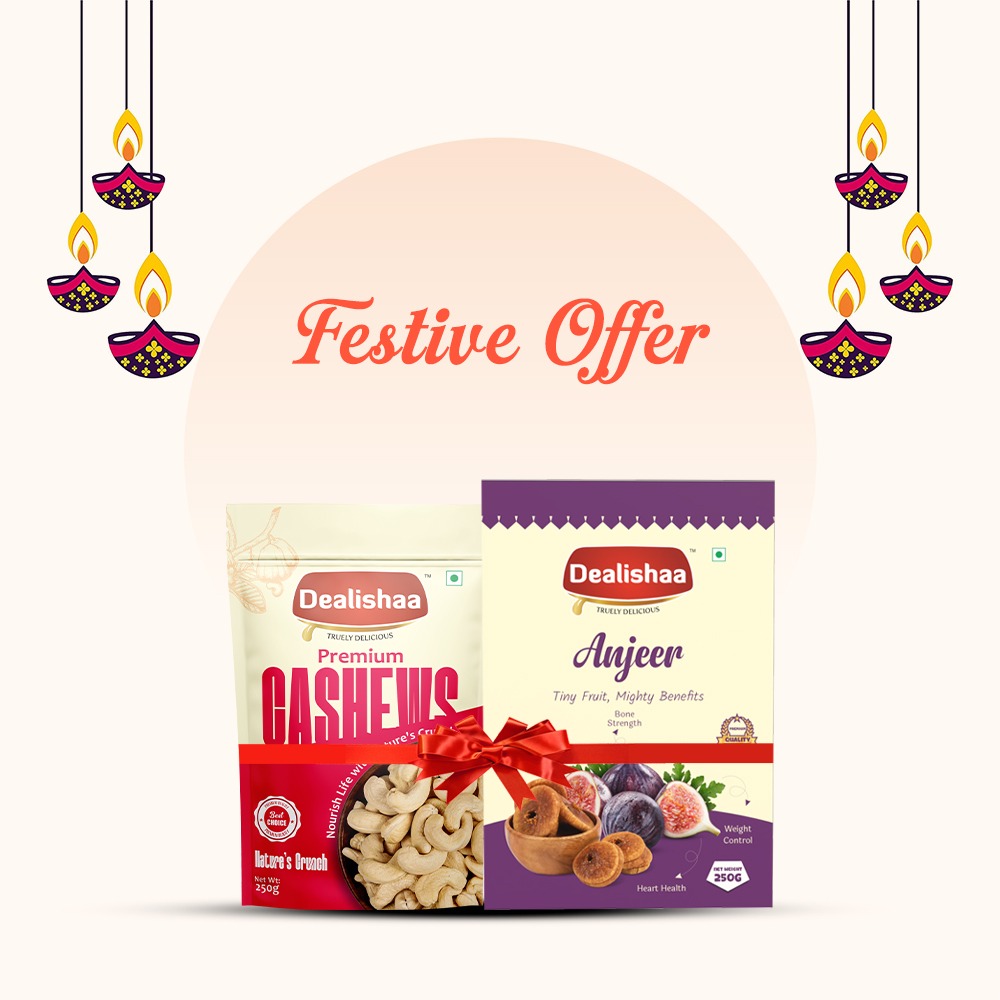 Anjeer & Cashew Delight – Free Black Dry Dates