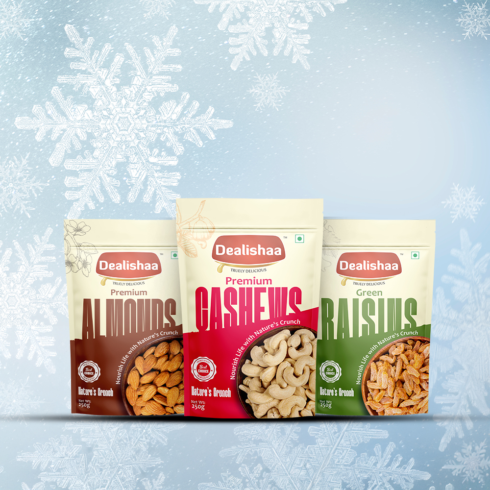 Festive Almonds, Cashews & Raisins Combo