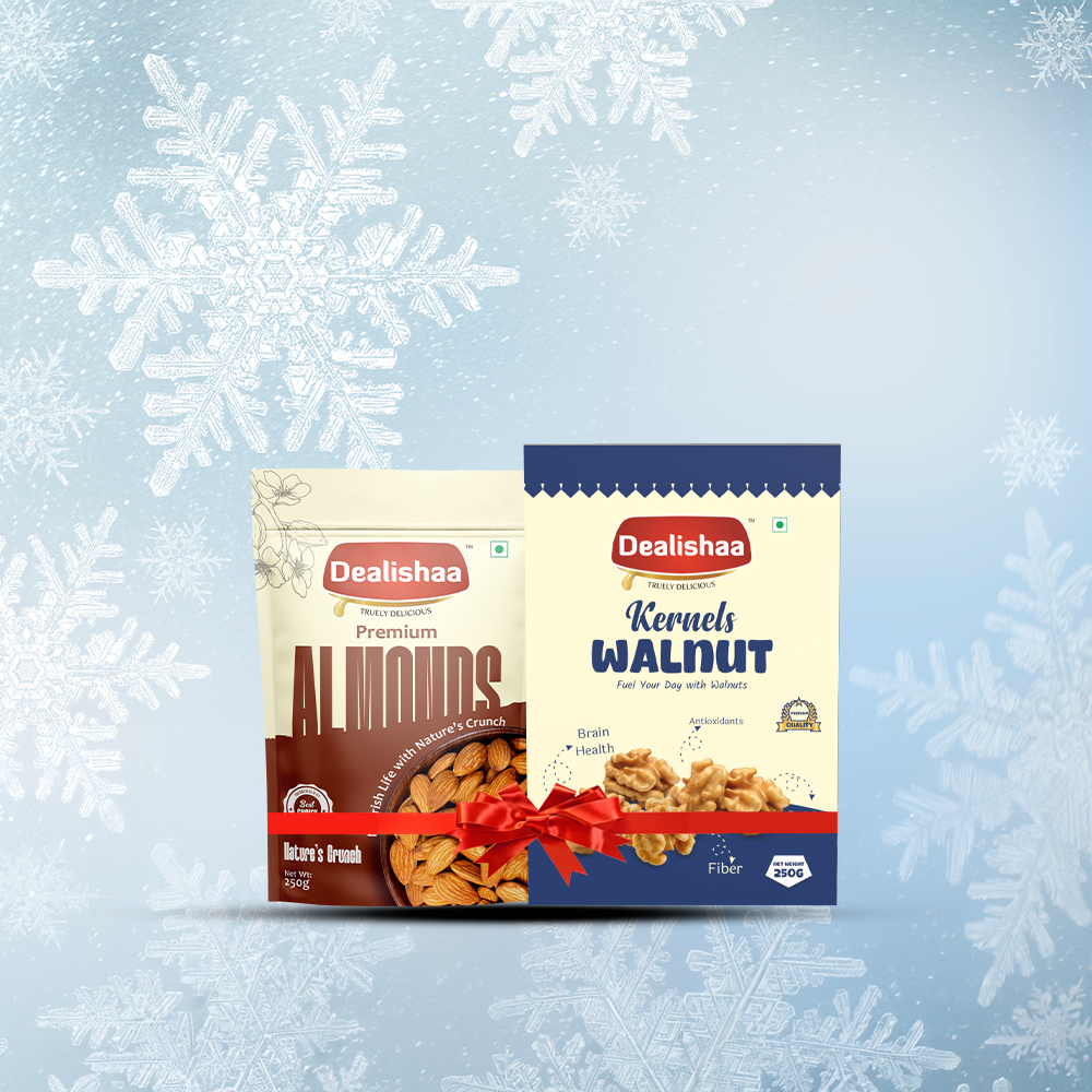 Walnut & Almond Premium Pack – Free Yellow Dry Dates