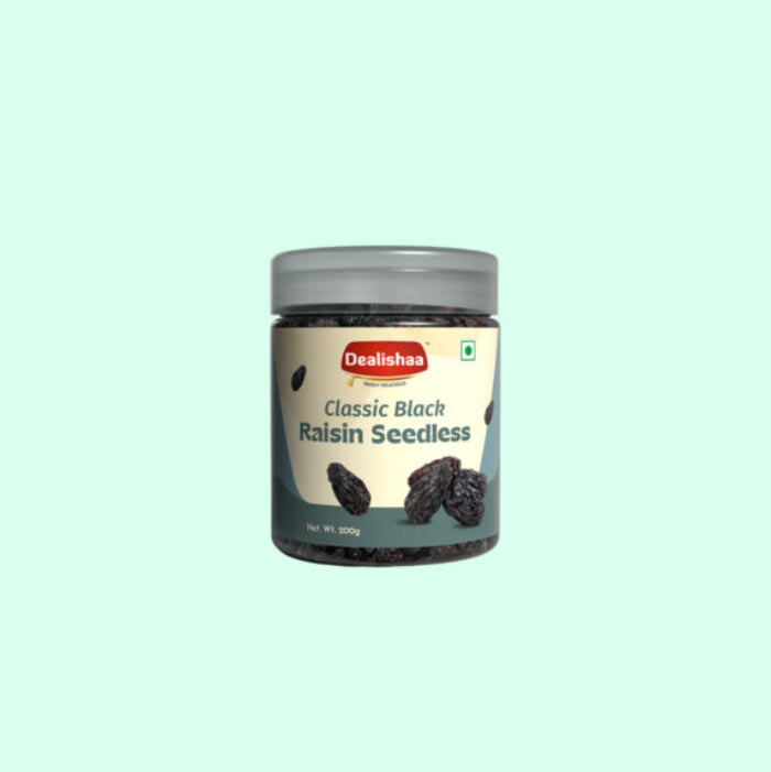 Black Raisin Suppliers in India | Dealishaa